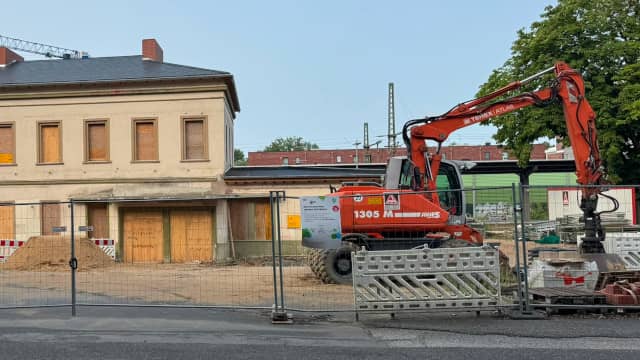 Baustelle am Bahnhof Pinneberg