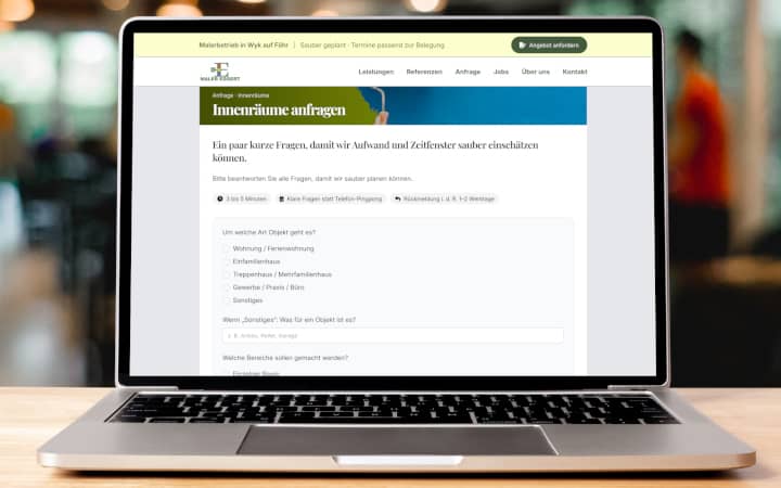 Maler Eggert: Anfrage starten