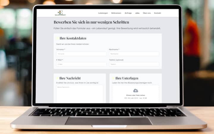 Maler Eggert: Bewerbungen