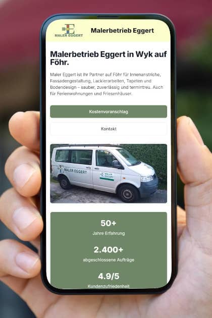 Maler Eggert Website
