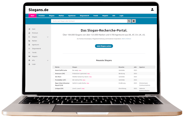 Slogans.de Screenshot