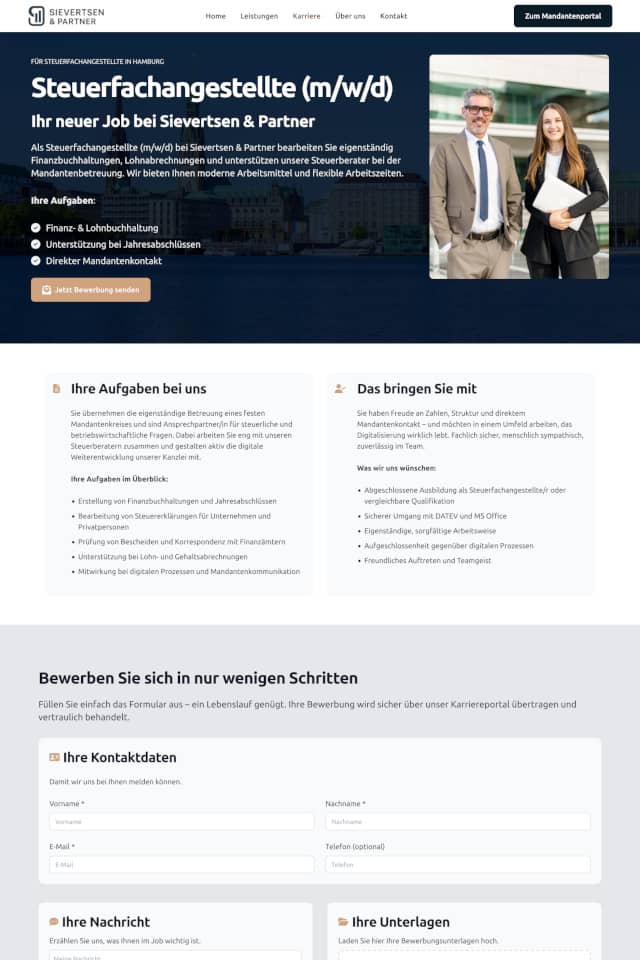 Jobanzeige Steuerberater Jobanzeige Steuerberater